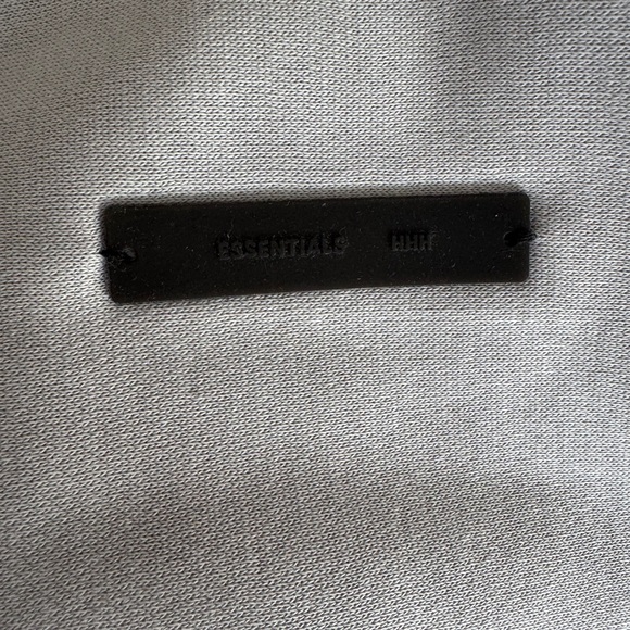 Essentials Gray Hoodie with Red Print - Picture 5 of 9